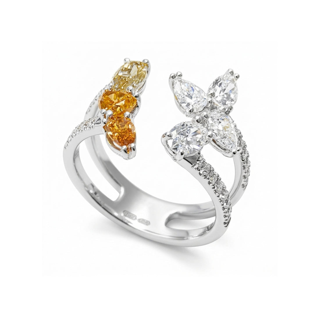 Golay diamond band ring mixed shapes white/fancy AFS845DFYB-26070110217
