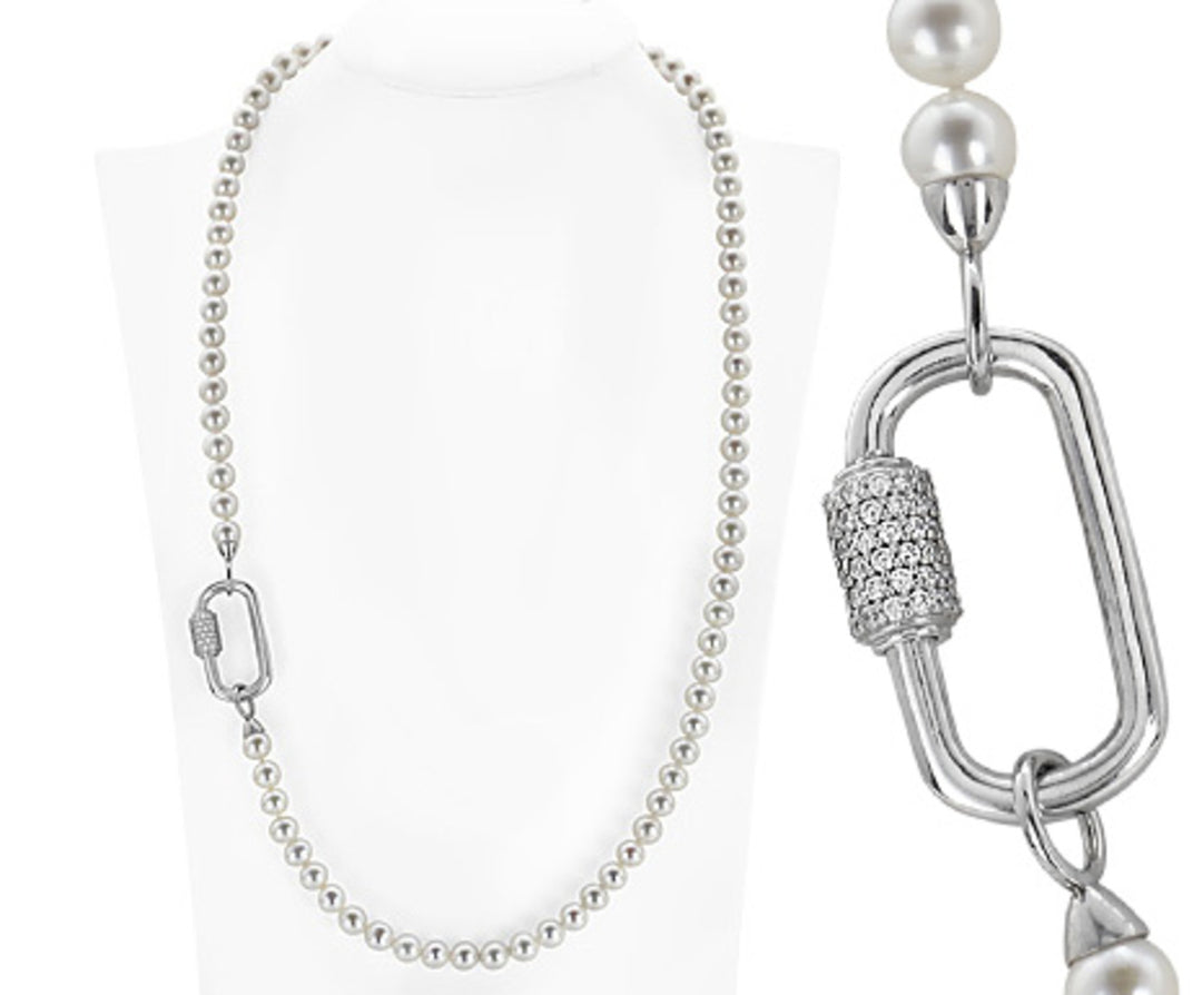 Nihama cl ag925 fw 6,5/7 gem swarovski cm.60 NC7106A4FCBI065