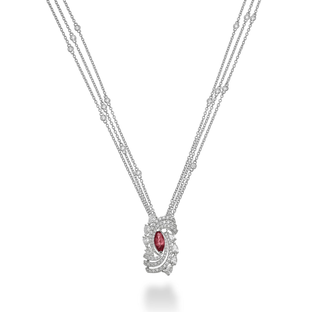 Golay central marquise ruby vortex choker 9x4 GMP711DRU94-25189110131