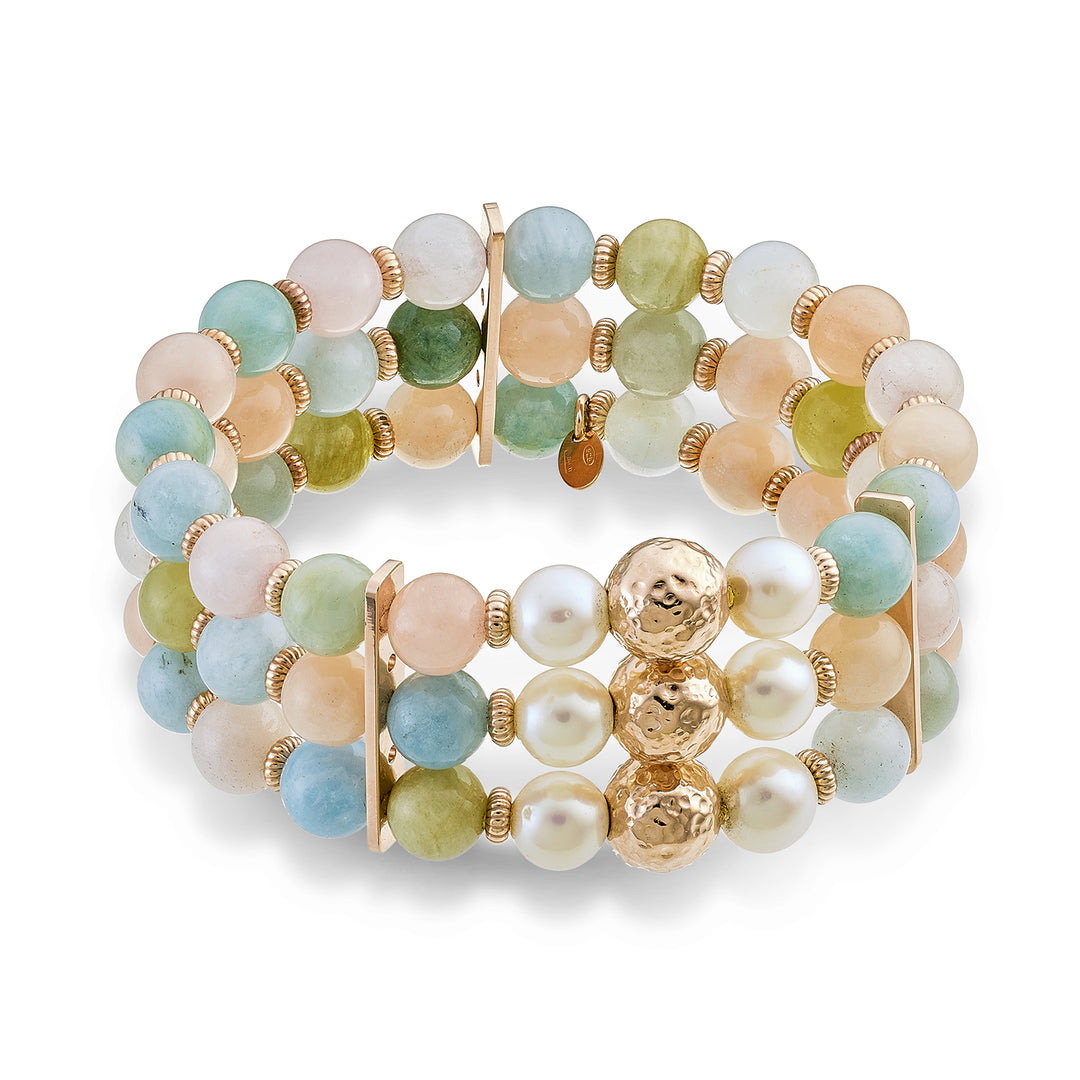 Nihama br ag925 fw 8/8,5 morganite 8mm NB7477A3FCBI080