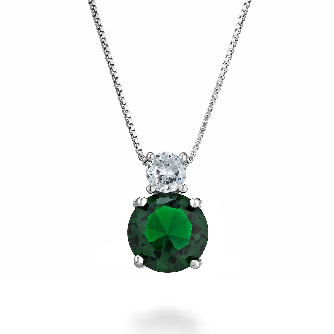 Nihama cl ag925 gem swarovski white and green ND7571A4VERDE00