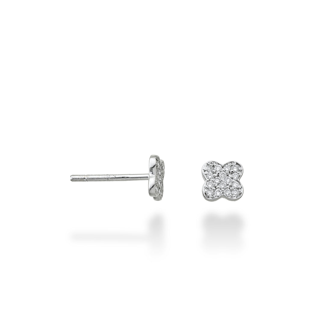 Nihama or 18k four-leaf clover 0.12 ct NO5145O4BR012