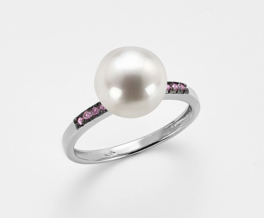Mikiko an 18k fw 9.5/10 pink sapphires 0.06 ct MA0798O7ZAFFROSA