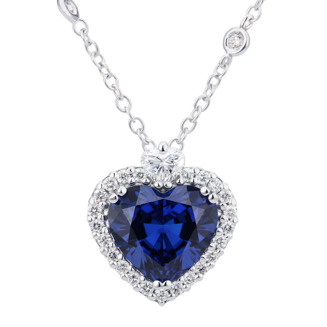 Golay heart sapphire choker with contour GPU014DIZB-22181110002