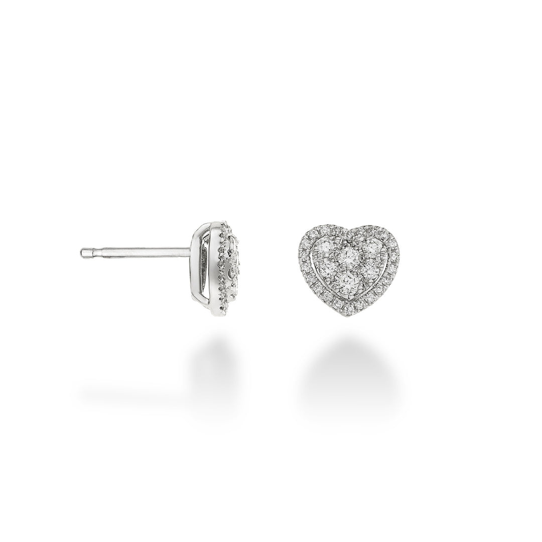 Golay heart-shaped multi-stone earrings OMPC003DI1-23053110036