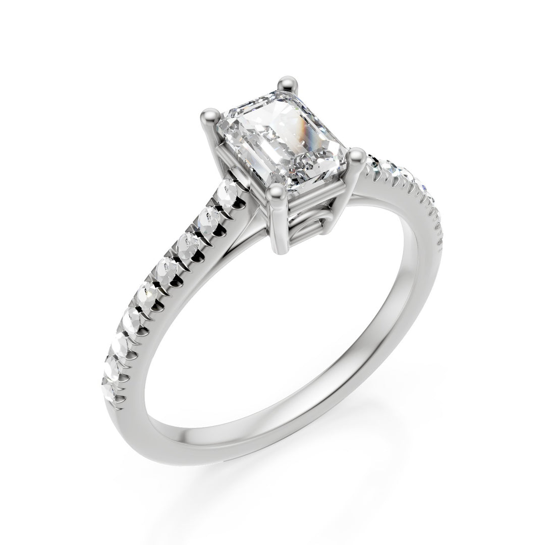 X-Diamond an 18kt octagonal solitaire lab g.d. ct. 0.66- cent. 0.50, stem 0.16 LXD00AN021O4BI066