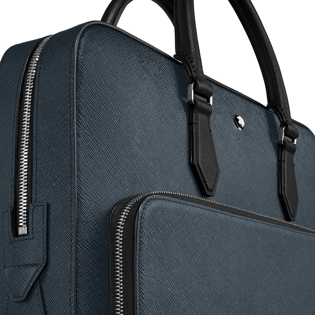 Montblanc Blue Sartorial Media Tweed Blue 220332 תיק