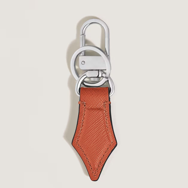 Montblanc key ring in the shape of a nib in Sartorial mandarin leather 221510