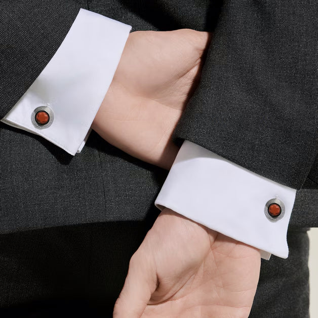 Montblanc cufflinks Writers Edition Homage to Bram Stoker steel 135974