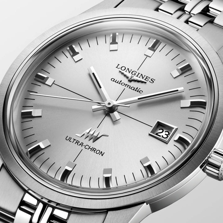Longines watch Ultra-Chron Classic 40mm silver automatic steel L2.937.4.72.6