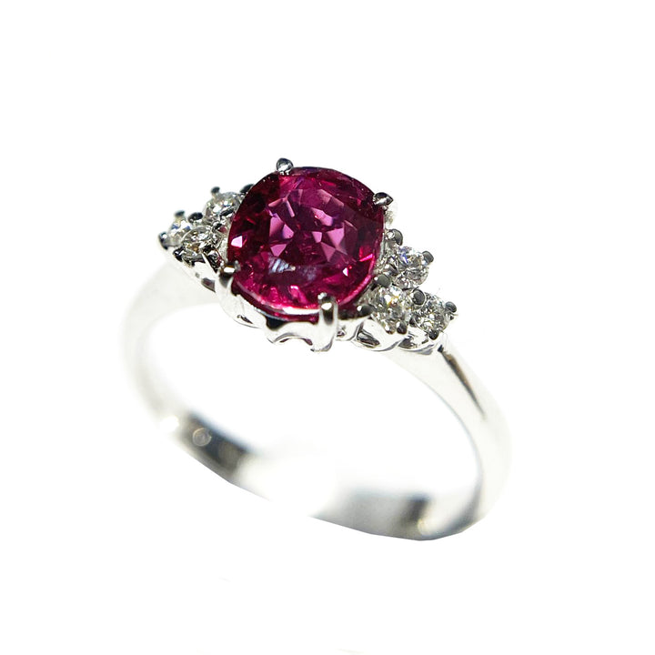 Capodaglia Gold Gold Ring 18kt Ruby Thailand 1,23ct and diamonds