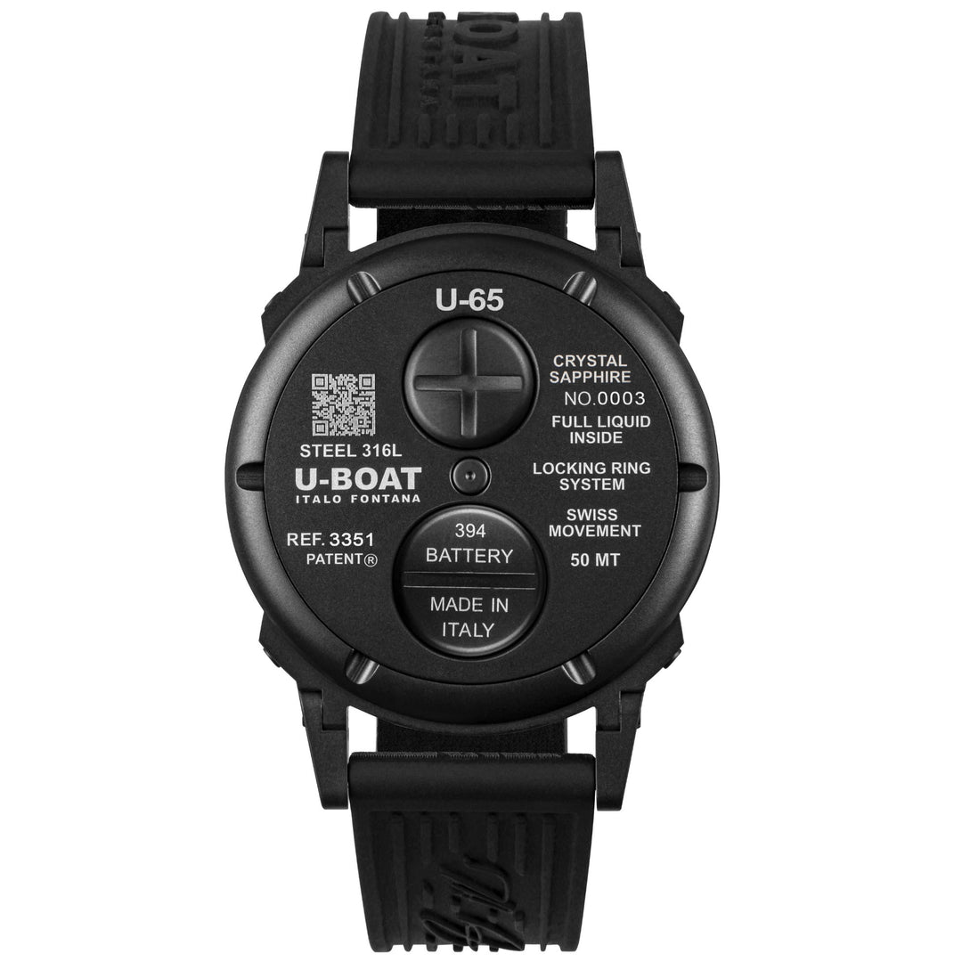 U-BOAT watch U-65 Green 44mm green quartz steel black PVD finish 3351