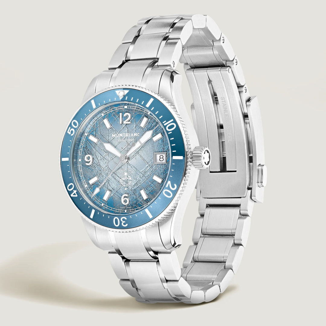 Montblanc Ice Sea Automatic Cloack 0 חמצן 38 מ"מ פלדה אוטומטית אוטומטית 134022