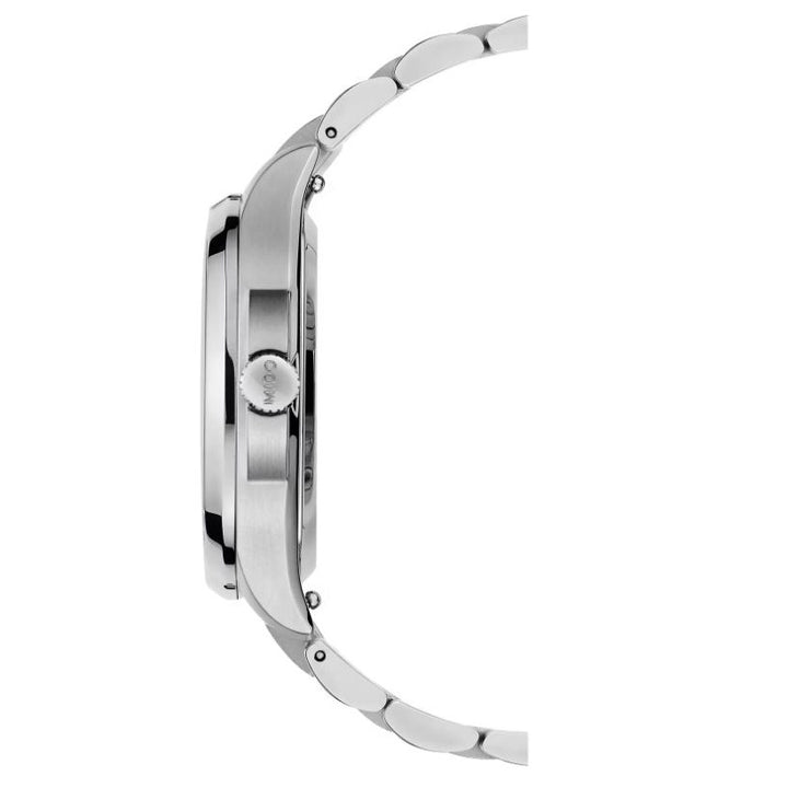Mido watch Multifort TV 34x35mm mother of pearl diamonds automatic steel M049.307.11.106.00