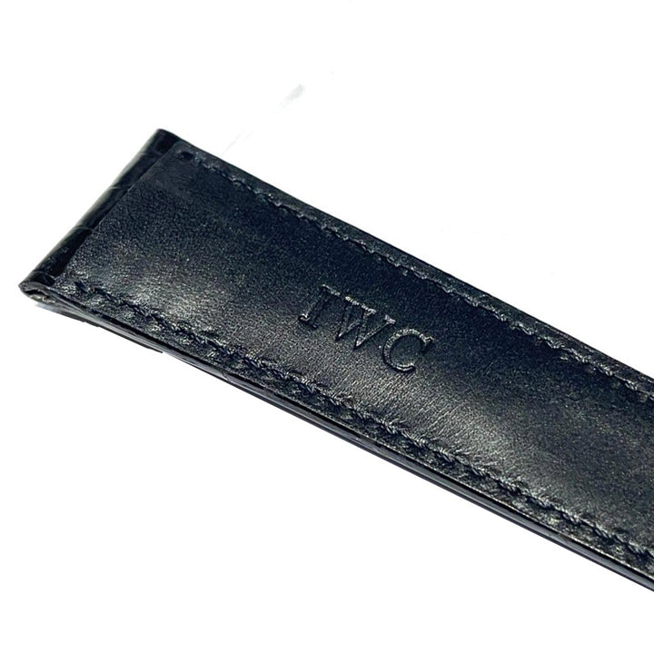 IWC Brief Strap XL Glossy Black Alligator 20/18 for Pin Buckle IWA24160