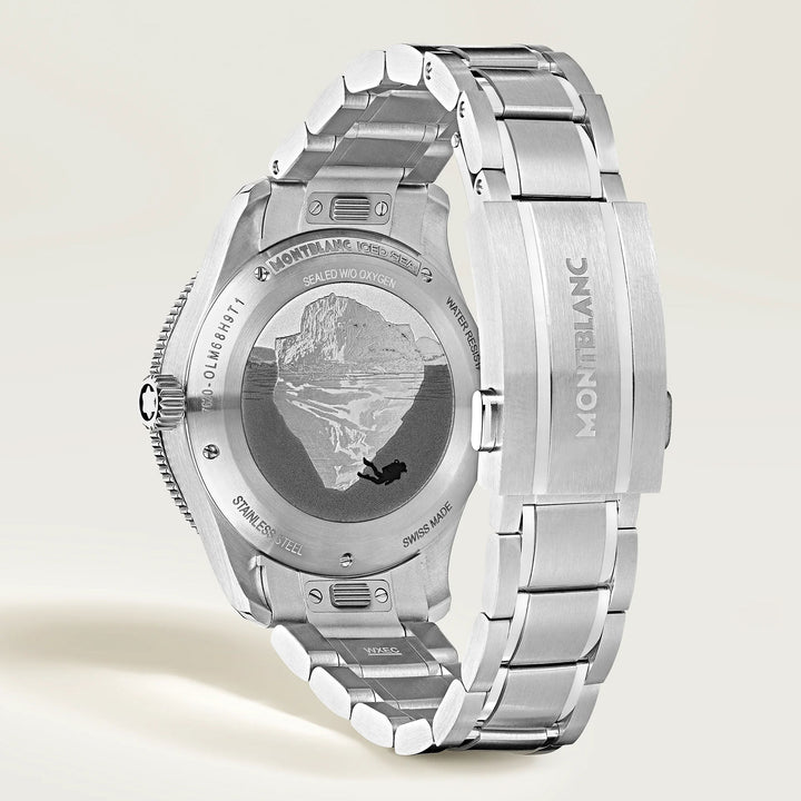 Montblanc Ice Sea Automatic Cloack 0 חמצן 38 מ"מ פלדה אוטומטית אוטומטית 134022