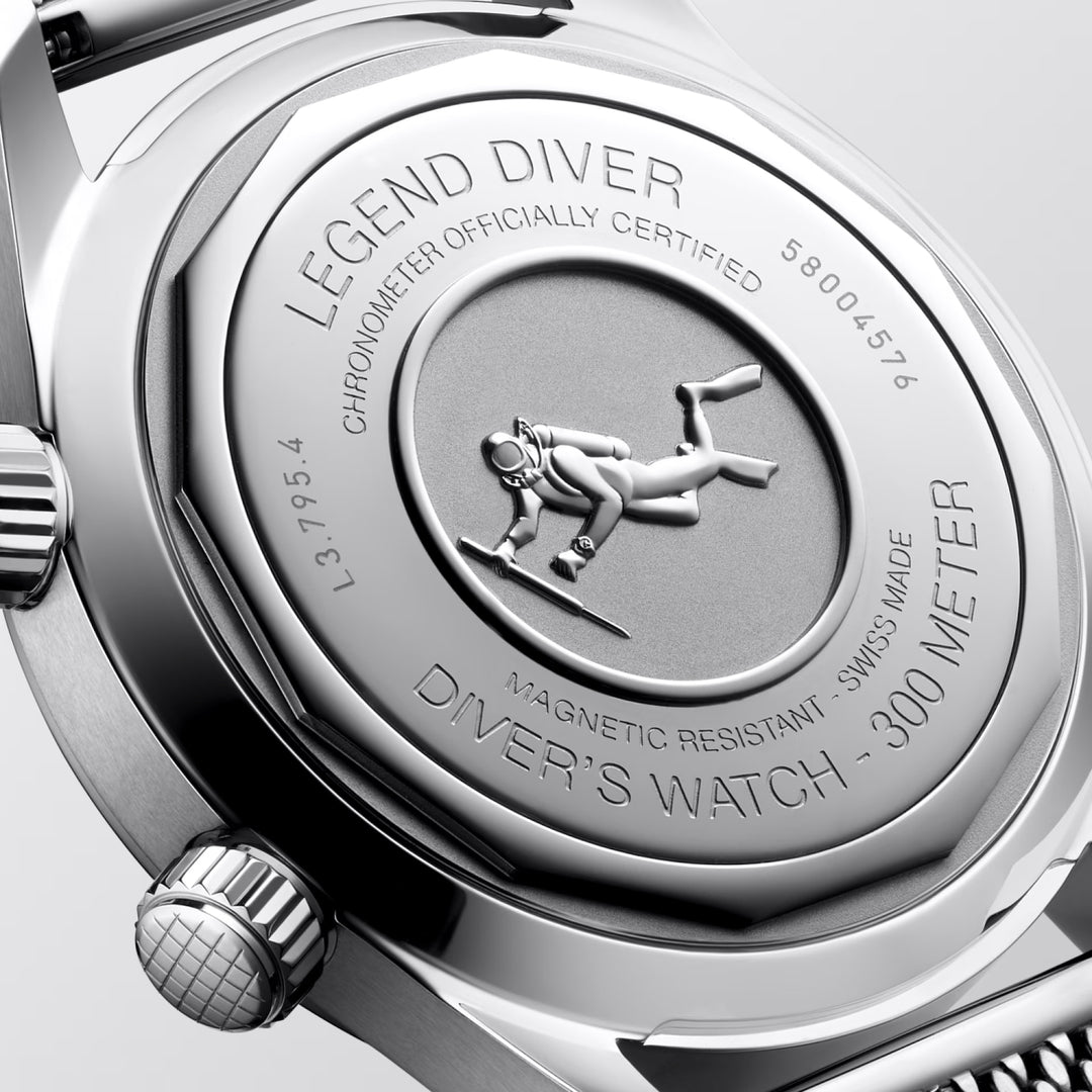 Longines watch Legend Diver 59 42mm black automatic steel L3.795.4.59.9