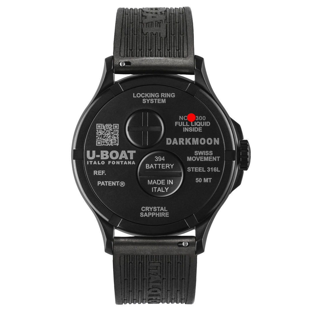 U-BOAT watch Darkmoon 25° Limited Edition Green Soleil 46mm blue quartz steel black PVD finish 2030
