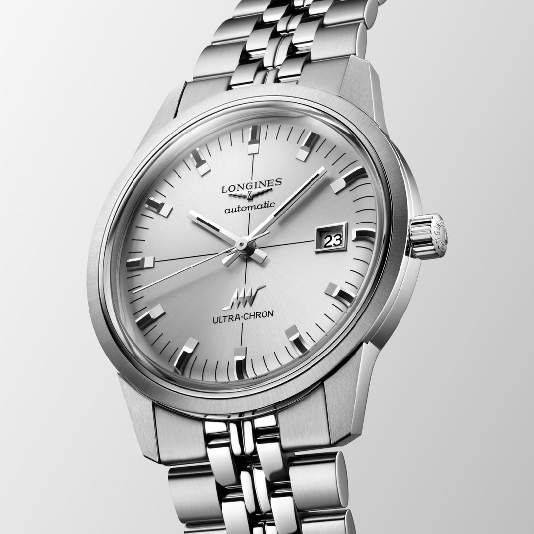 Longines watch Ultra-Chron Classic 40mm silver automatic steel L2.937.4.72.6