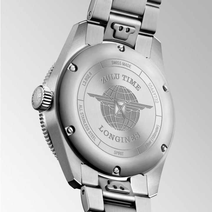 Longines Watch רוח זולו זמן 39 מ"מ פלדה אוטומטית שחורה L3.802.4.50.6