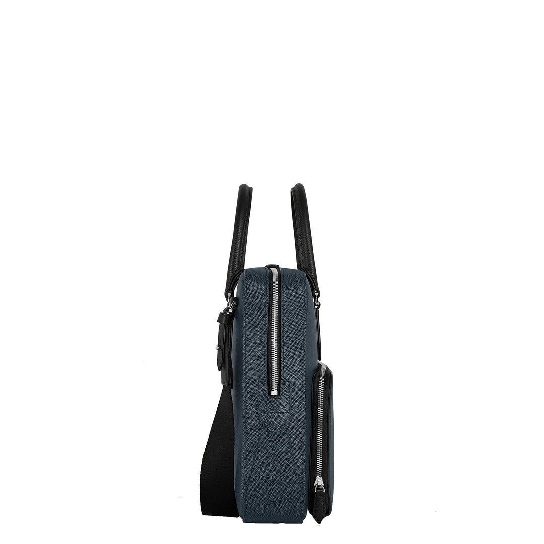 Montblanc Blue Sartorial Media Tweed Blue 220332 תיק