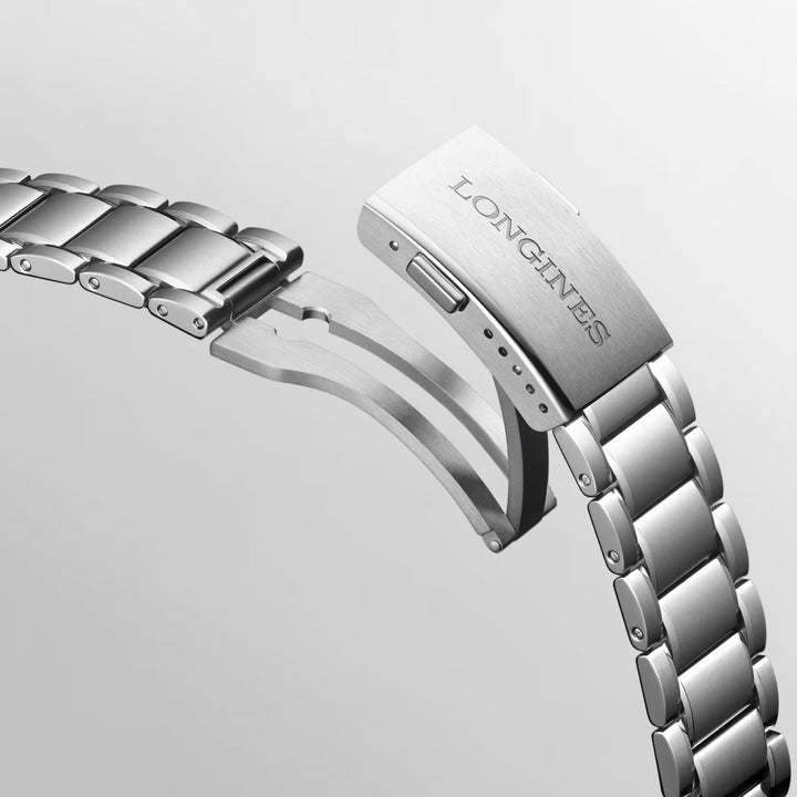 Longines Watch רוח זולו זמן 39 מ"מ פלדה אוטומטית שחורה L3.802.4.50.6