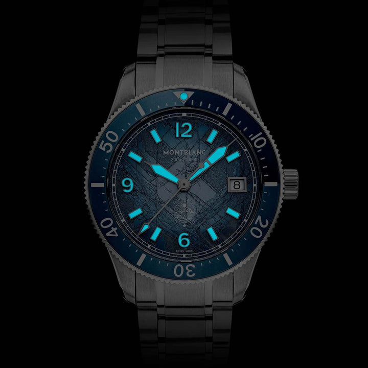 Montblanc Ice Sea Automatic Cloack 0 חמצן 38 מ"מ פלדה אוטומטית אוטומטית 134022