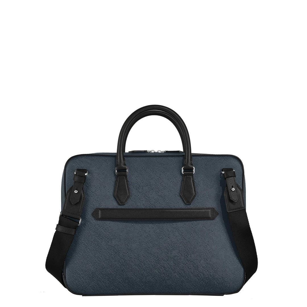 Montblanc Blue Sartorial Media Tweed Blue 220332 תיק