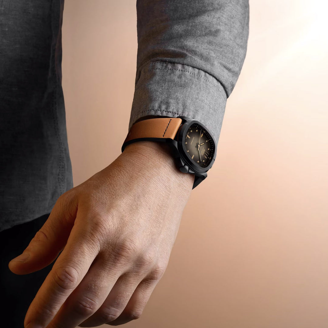 Mido watch Multifort TV Big Date 40mm automatic gray steel black PVD finish M049.526.36.081.00
