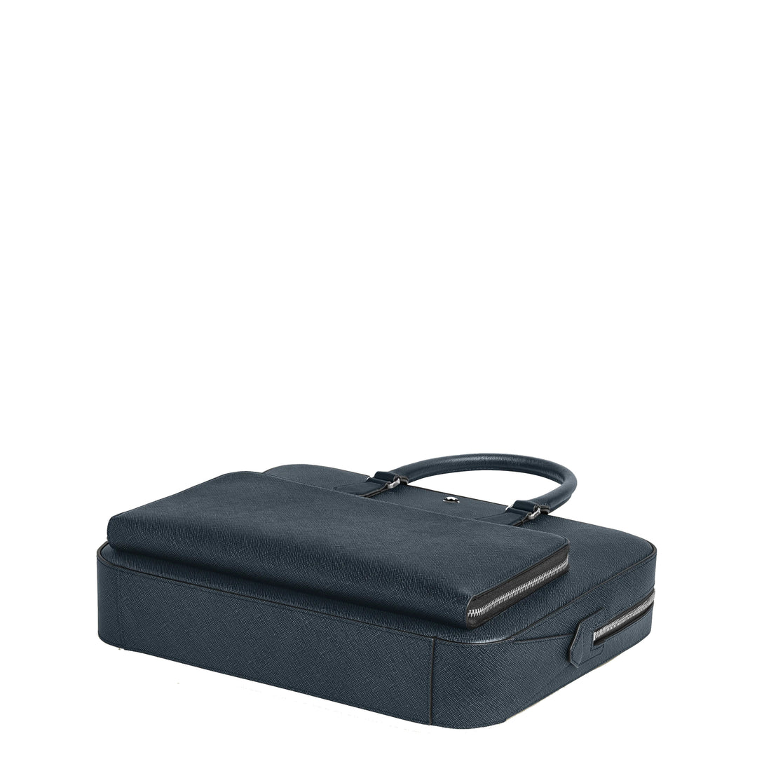 Montblanc Blue Sartorial Media Tweed Blue 220332 תיק