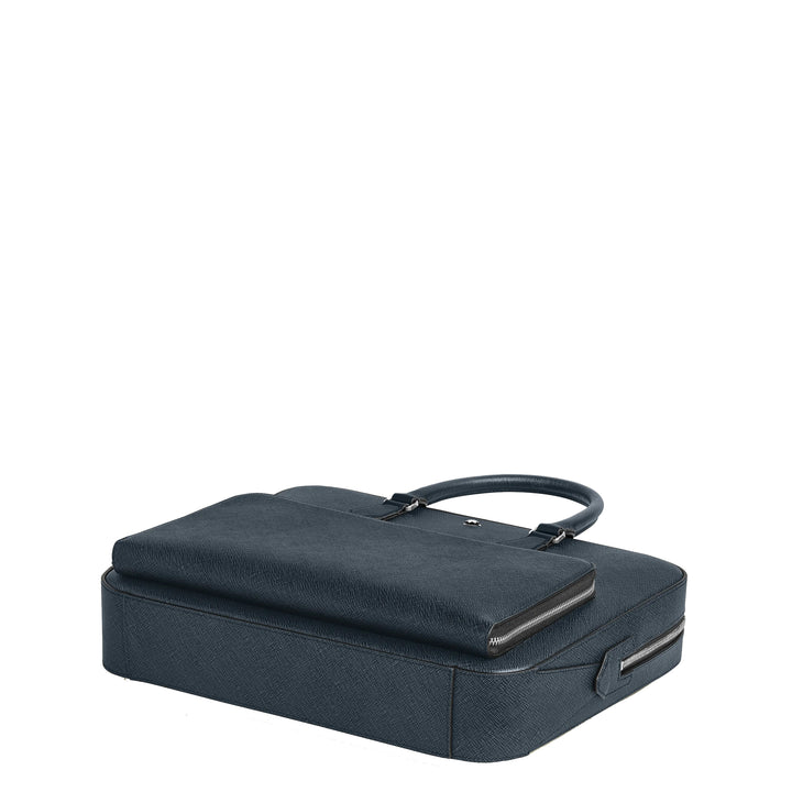 Montblanc Blue Sartorial Media Tweed Blue 220332 תיק