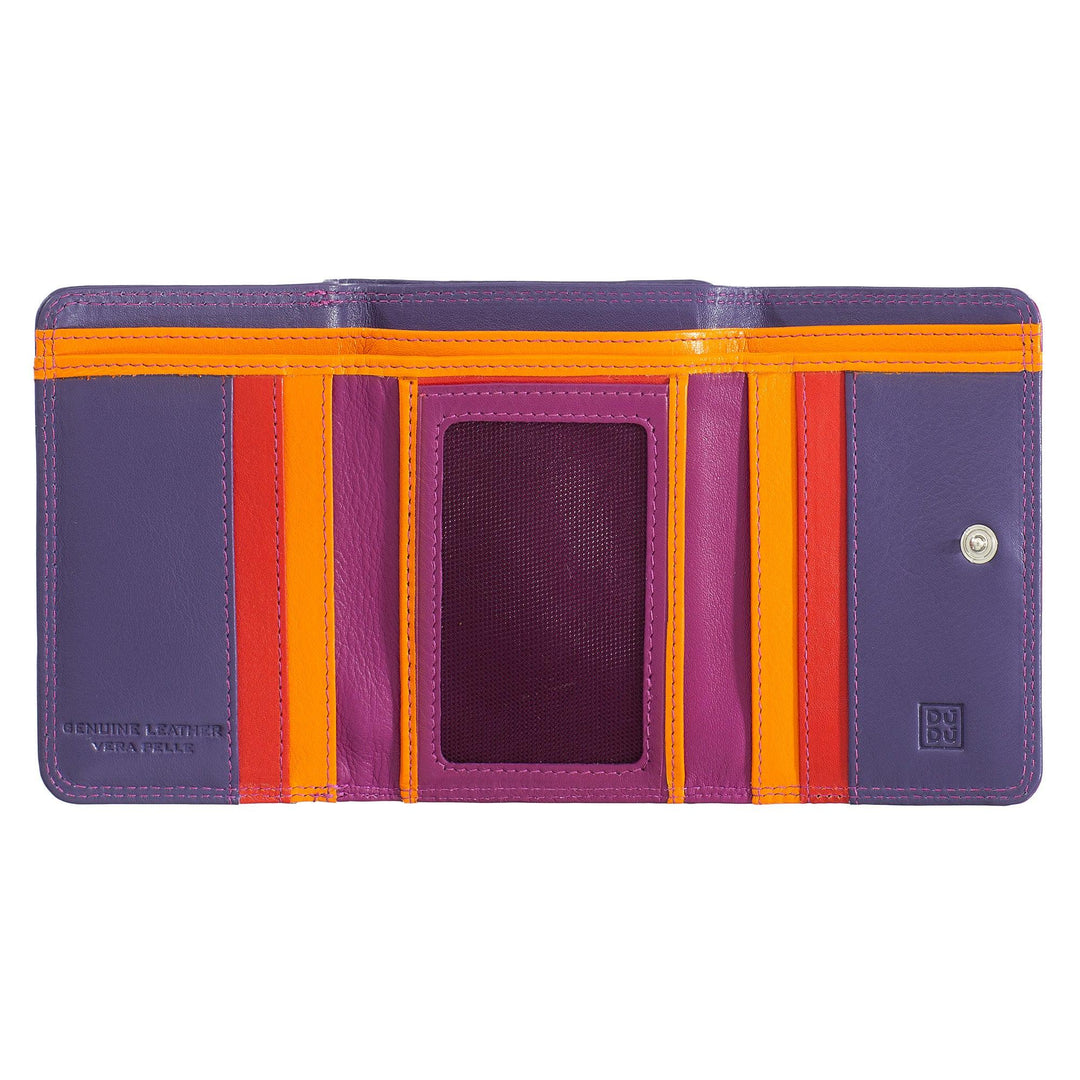 DUDU Portafoglio donna piccolo RFID in pelle multicolore Colorful - Capodagli 1937