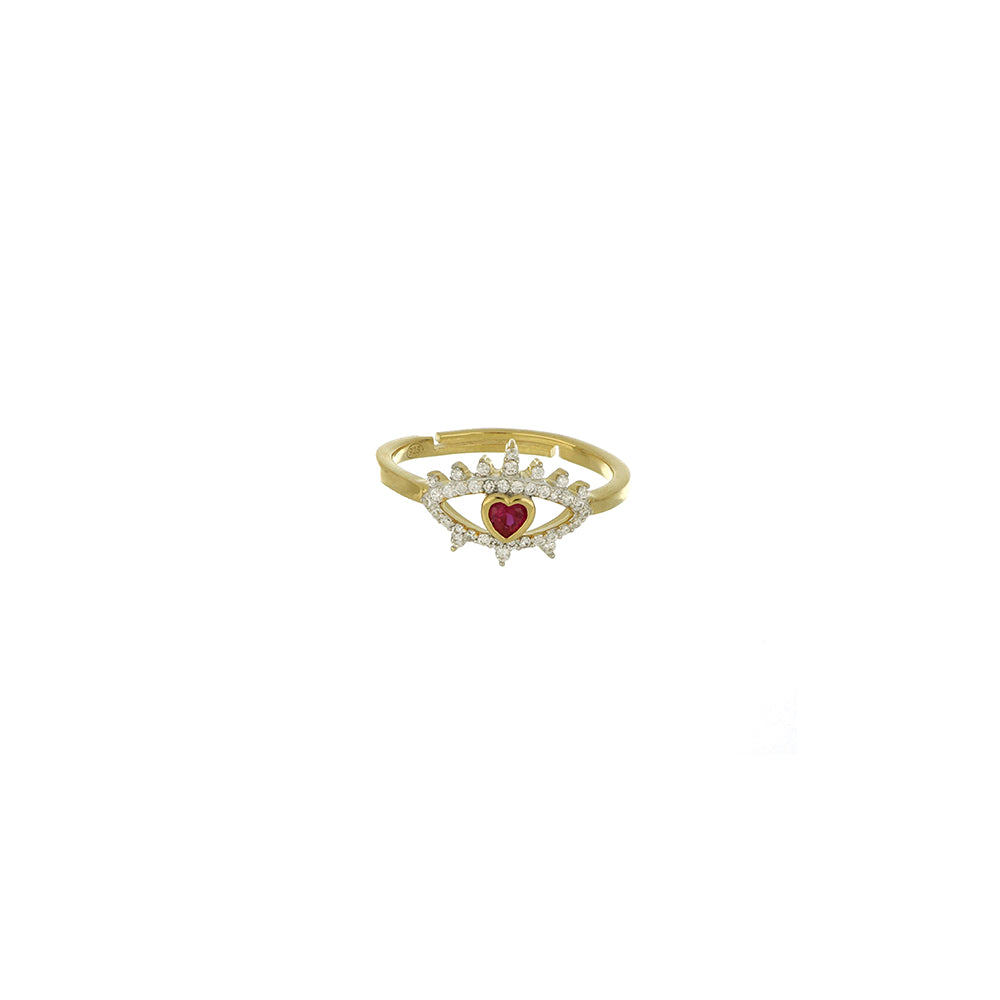 לבבות מילאנו תסתכל עליי טבעת גליליה ויטוריו אמנואלה אוסף כסף 925 גימור PVD צהוב זהב 24939249