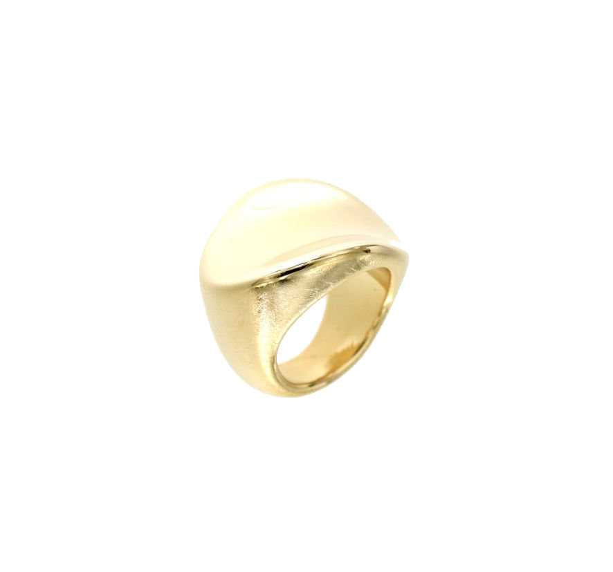 טבעת אורבנית טבעת עירונית של פיטי וסיסי 925 PVD פינציה זהב זהב צהוב 8140 גרם
