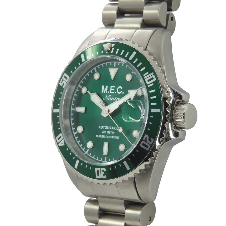 M.E.C. שעון Nauto GR 40 מ"מ ירוק פלדה אוטומטית Nauta Gr (22)