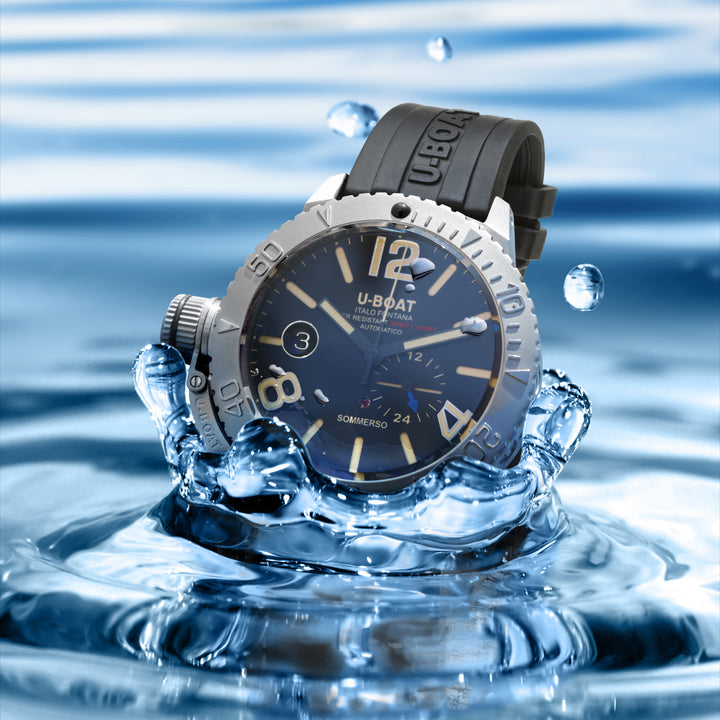 שעון שקוע U-Boat/A 46 מ"מ פלדה אוטומטית שחורה 9007/A