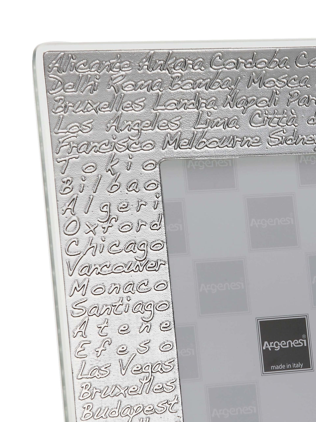 מסגרת זכוכית Argenesi City Int.10x15 ס"מ EST.18x23 ס"מ זכוכית כסף 0.010822