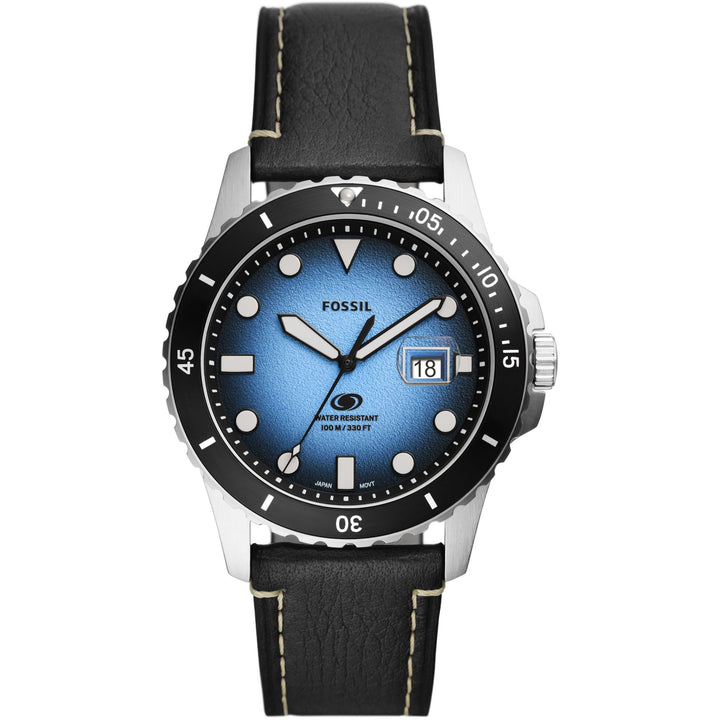 שעון מאובנים כחול 42 מ"מ כחול קוורץ פלדה ES5960