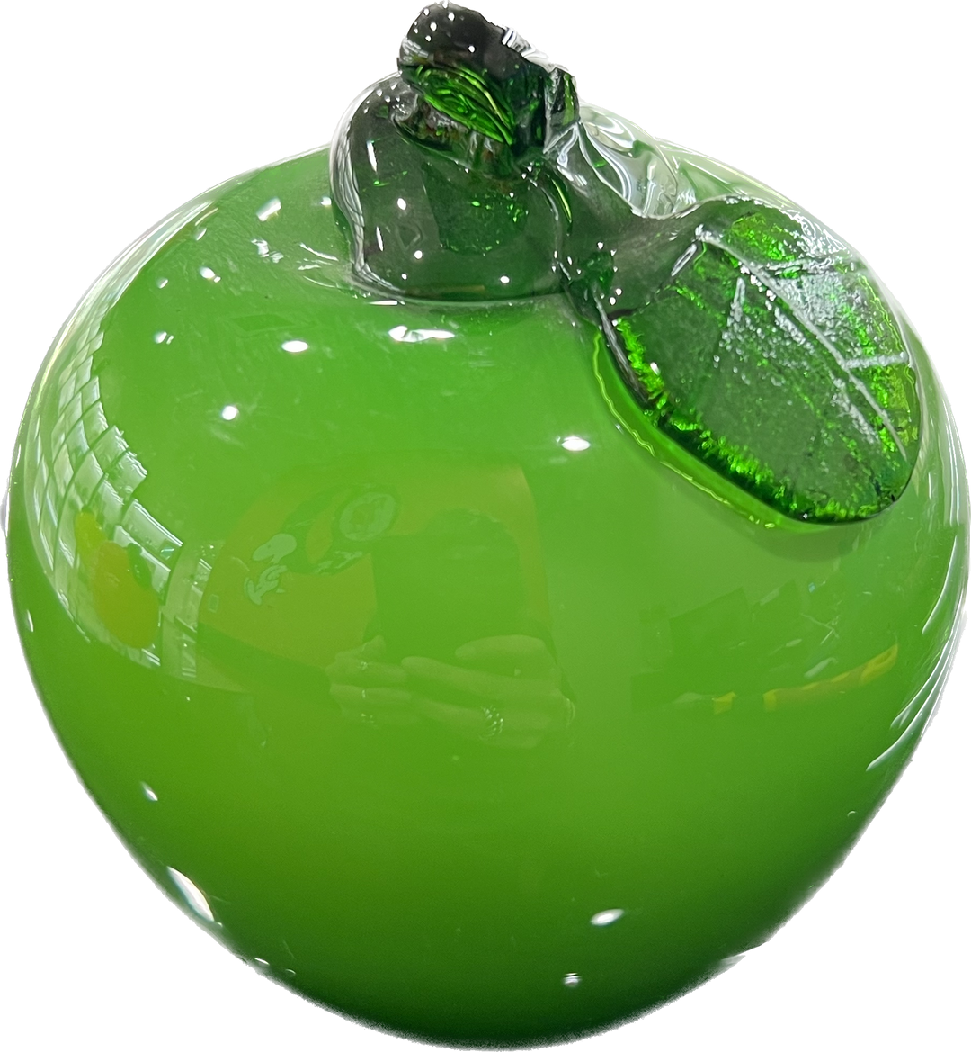 ראשי תפוח ירוק ירוק זכוכית מפוצצת מוראנו-V-01 Murano