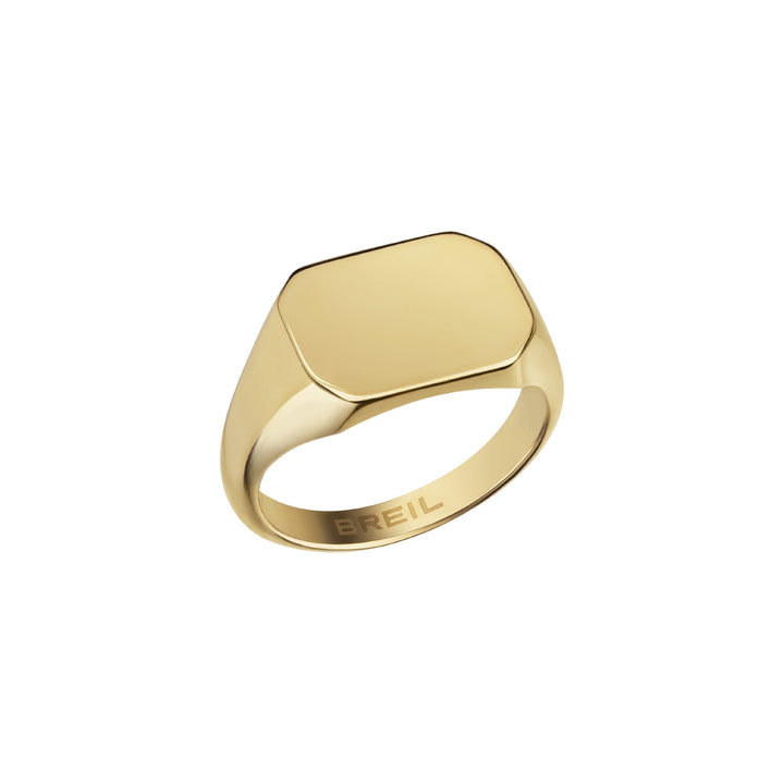 BREIL CHEPALIER קוד טבעת פרטי פלדה גימור IP זהב TJ3131