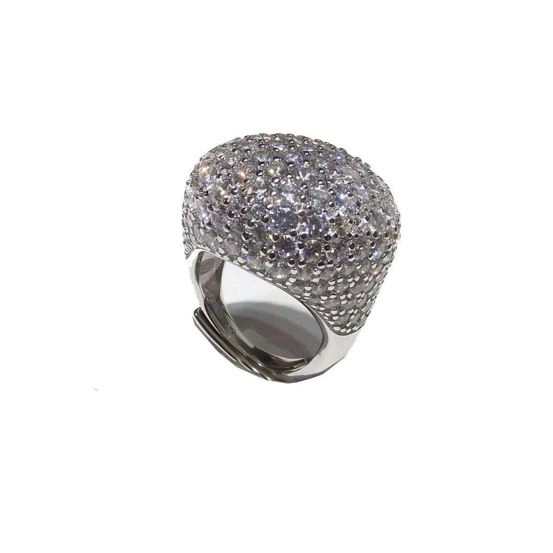 טבעת Capodagaglia Morositas Silver 925 מעוקב זירקוניה CPD-ARG-0001-BI
