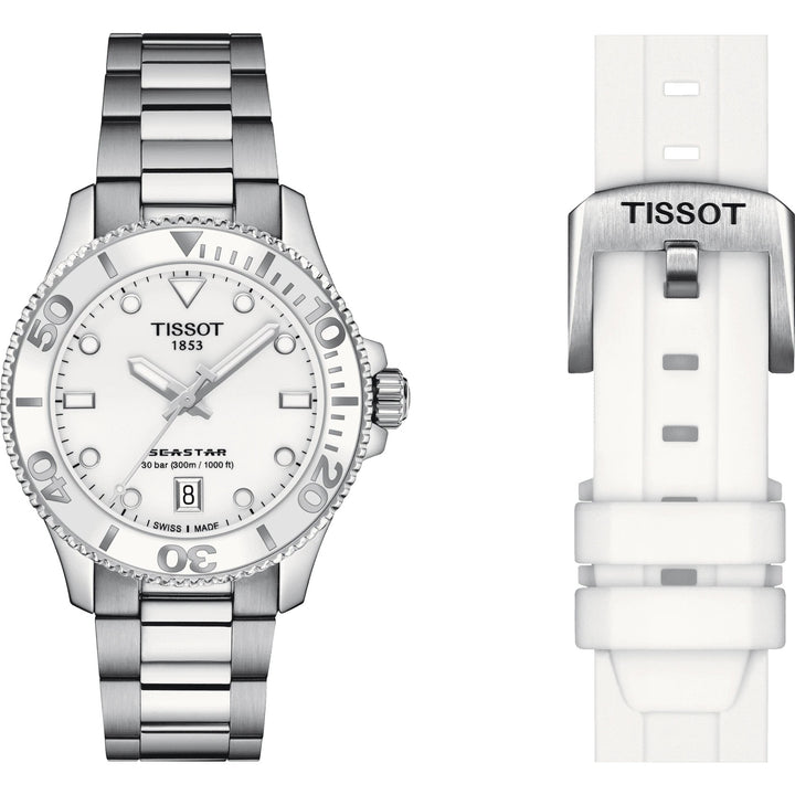 Tissot Seastar 1000 36 מ"מ פלדה קוורץ לבן T120.210.11.011.00