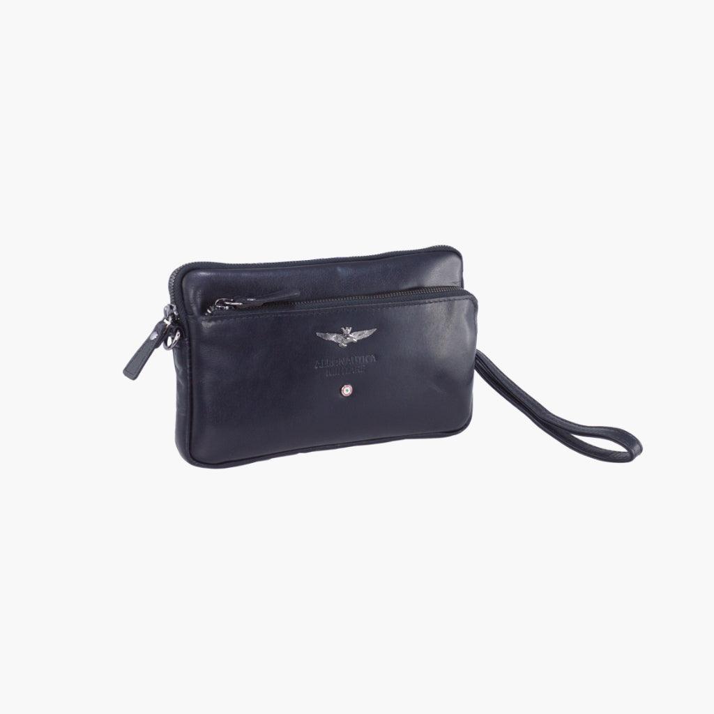 Aeronautica Militare Pochette uomo in pelle linea Vintage AM356-NE - Capodagli 1937