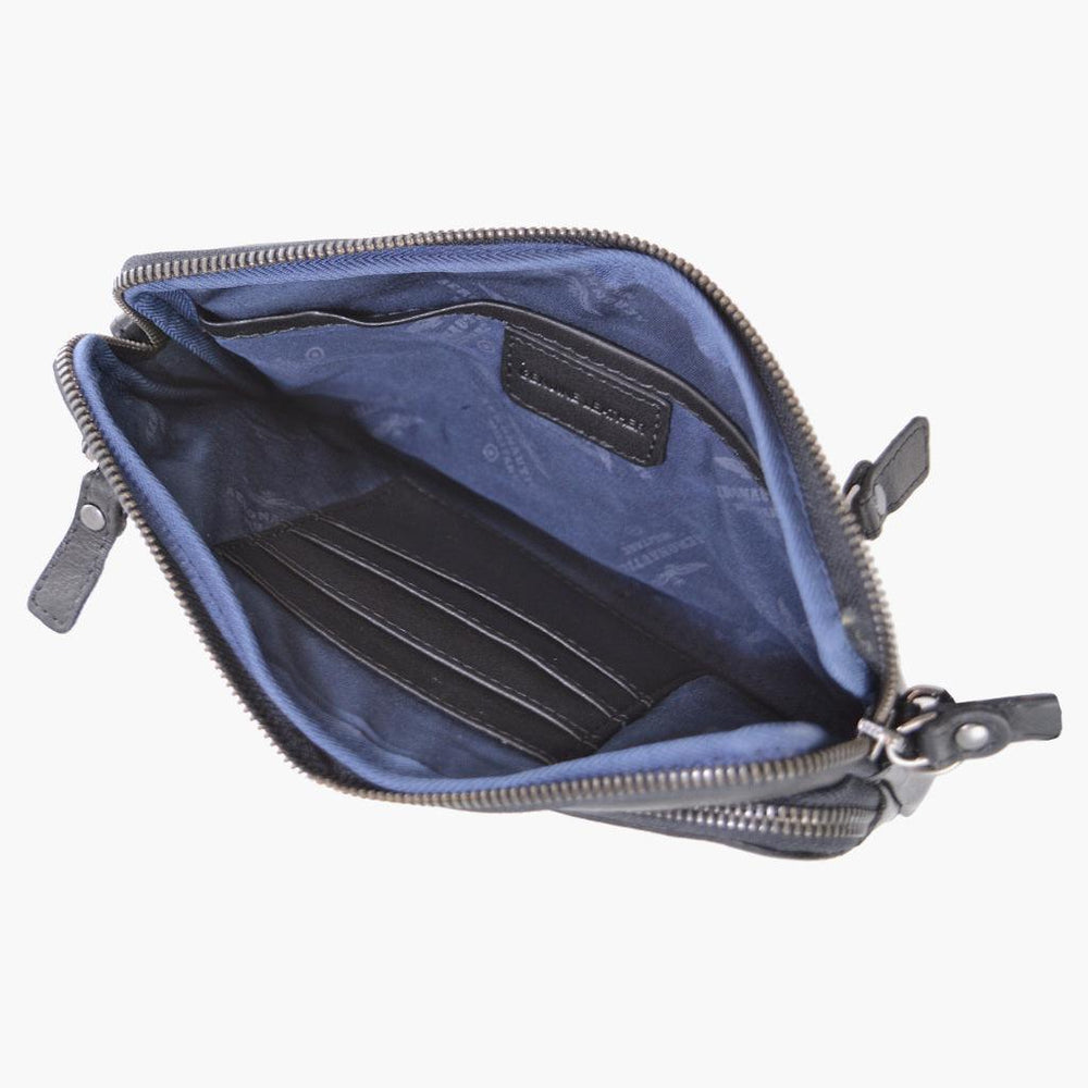 Aeronautica Militare Pochette uomo in pelle linea Vintage AM356-NE - Capodagli 1937