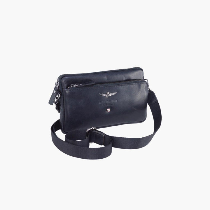 Aeronautica Militare Pochette uomo in pelle linea Vintage AM356-NE - Capodagli 1937
