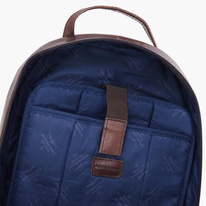 Aeronautica Militare Zaino uomo in pelle linea Vintage AM355-MO - Capodagli 1937