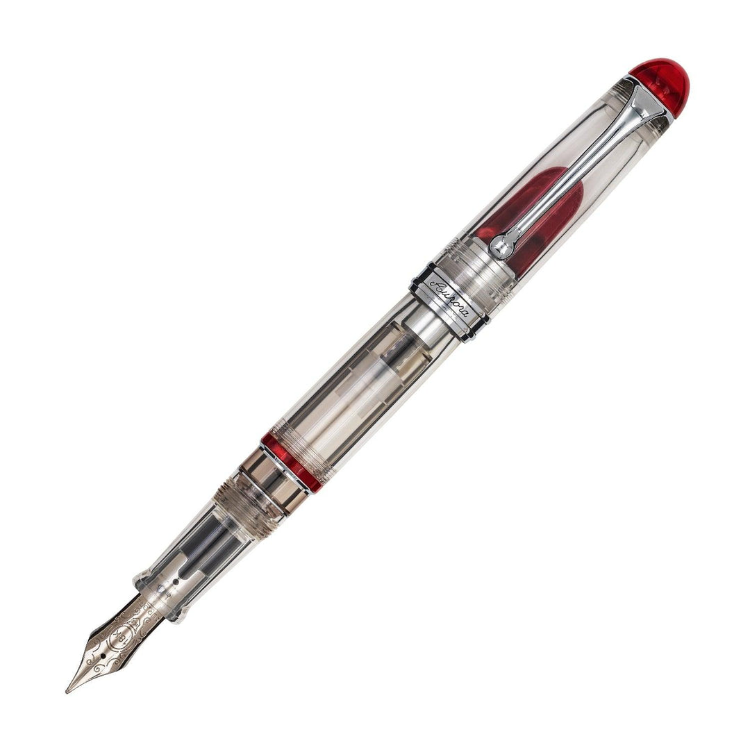 Aurora penna stilografica 88 Minerali finiture cromate e dettagli in auroloide cinnabrite 888-MRO - Gioielleria Capodagli