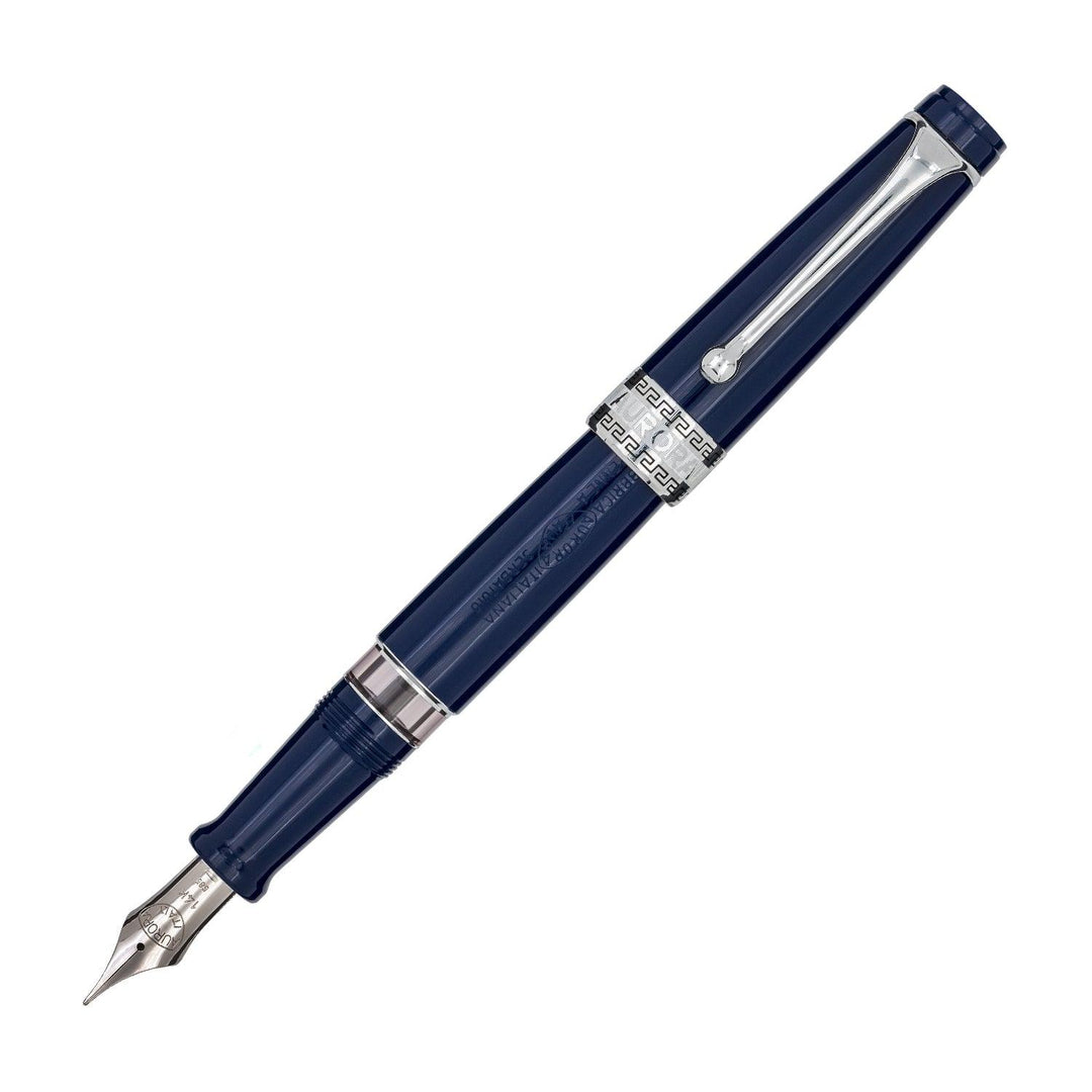 Aurora stilografica Optima Flex cappuccio e corpo in resina blu finiture cromate 997-BLFF - Gioielleria Capodagli