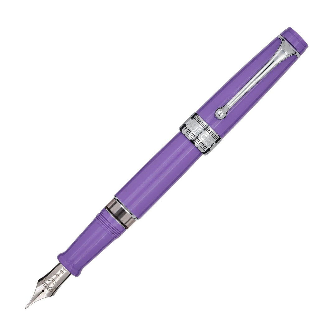 Aurora stilografica Optima Flex cappuccio e corpo in resina viola finiture cromate 997-VIFF - Gioielleria Capodagli