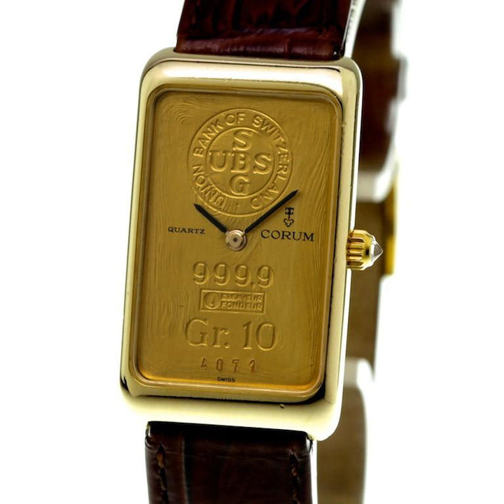 Corum orologio uomo Lingotto 10g 21x34mm oro 18kt quarzo 42400 - Gioielleria Capodagli